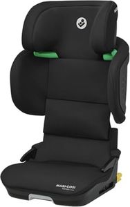 Maxi-Cosi Tanza i-Size, High Back Booster Seat, 3.5–12 years, 100–150cm, Compact Foldable Car Seat, 10 Headrest Positions, G-CELL Side Impact Protection, Padded & Elevated Kids Car Seat, Full Black
