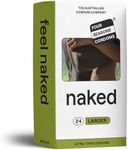 Four Seasons Naked Larger Fit Condoms (Pack of 24)