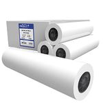 Alliance Wide Format Paper 36” x 150' CAD Paper Rolls 92 Bright 20lb - 4 Rolls Per Carton - Ink Jet Bond Rolls with 2" Core