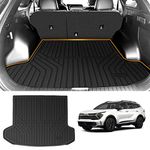 Cargo Mat Compatible with Kia Sportage X Pro SX Prestige 2023 2024 Fits with Subwoofer Only, Rear Trunks Cargo Liner Compatible with Kia Sportage 2023 2024 Accessories, TPE Black