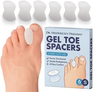 Dr. Frederick's Original Gel Toe Separators - Bunion Pain Relief for Men & Women - 6 Pieces