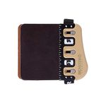 Bicaster Barebow Finger Tabs Horween Cordovan Leather + Brass Finger Guards - RH (Medium)