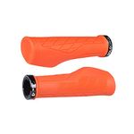 SOLODRIVE Ergonomic Design Bike Grips, Comfortable Bicycle Handlebar Grips, Single Lock-on Mountain Bike Grips, Non-Slip Handle Grips, Fit MTB, E-Bike, Hybrid, Scooter (Orange)