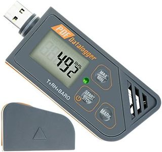 Light, Portable and IP65 Waterproof USB Data Logger for Temperature, Humidity and Atmospheric Pressure, with Built-in Software to Generate PDF and Excel Reports