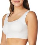 Bali Women's Comfort Revolution Easylite Wireless T-Shirt Bra, Pullover Wirefree T-Shirt Bra, White, Medium