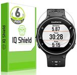 IQShield Screen Protector Compatible with Garmin Forerunner 235 225 620 220 (6-Pack) Anti-Bubble Clear TPU Film