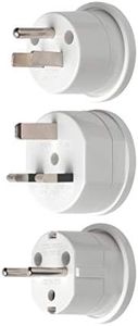HPM International Travel Adaptor EUR/USA/UK White