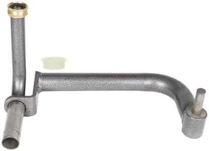 Yard Butler Inlet Pipe - for SRWM-180 Wall-Mounted Swivel Reel - Small Steel Arm - Includes External Snap Ring, Nylon Bearing & NH Brass Octagonal Hose Coupling Nut