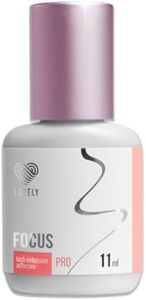 LOVELY colle pour cils FOCUS (11ml, couleur : NOIR) colle ultra-rapide, temps de séchage : 0,5 secondes, 8 semaines d'adhérence, pour des extensions de cils professionnelles, Extension Glue