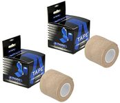 A-TAPE Cohesive Crepe Bandage Beige (Pack of 2) Elastic Self Adhesive (5 cm X 4.5 mtr)