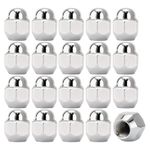 ERMWALR 20pcs M12x1.5 Closed End Wheel Lug Nuts Hex 21mm for Hyundai KIA Mazda Alloy Wheel Nut Locking Wheel Nuts Replacement 52950-14120