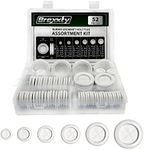 Brexxty 52 PCS Rubber Grommets for Wiring (White) – Rubber Grommet Kit in 6 Assorted Drill Hole Sizes of 5/8" 13/16" 7/8" 1" 1-3/16" 1-1/2" – Rubber Hole Plugs for Automotive & Hardware Repair