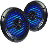 Magnadyne WR5B-LED | 5.25 in. Water-Resistant 2-Way Speakers w/Blue LED | Sold as a Pair