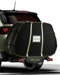 Bike Cover for Transport 2 Bikes, Outdoor Bike Cover for Transport on Rack, 420D Heavy Duty Bicycle Covers for 2 Bikes on Car Rear, Outdoor Storage Waterproof for Transport with Night Reflective Strip