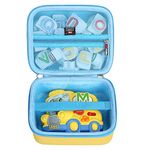 FBLFOBELI EVA Hard Carrying Case Compatible with LeapFrog Fridge Phonics Magnetic Letter Set (Yellow)