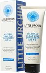 LITTLE URCHIN SPF 50+ Natural Clear Zinc Sunscreen 100g - Australian Made Reef Friendly Suitable For Sensitive Skin