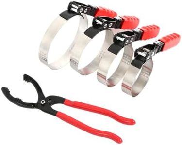 WINMAX TOOLS AUTOMOTIVE Adjustable Oil Filter Pliers, Oil Filter Wrench Set, Oil Filter Removal Tool (5)