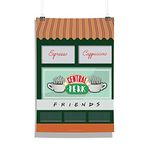 MC SID RAZZ Friends -TV Series Central Perk Cafe Poster without Frame (Paper, Multicolor) Officially licensed by Warner Bros USA (INDIA) Best Gift for Diwali, Friendship Day,Christmas and Rakhi