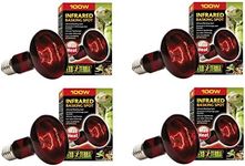 Exo Terra Heat-Glo Infrared Spot Lamp, 100-Watt/120-Volt (4 Pack)