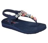 Skechers MEDITATION, Women's Slingback, Blue (Navy Mitobuck/Rhinestone Trim Nvmt), 6 UK