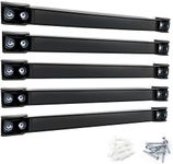 Set of 5 Magnetic Tool Holder Racks 30cm Heavy Duty Magnetic Tool Holder Magnet Tool Bar Wall Holder Strips for Garage Workshop Tool Storage