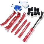 Auto Trim Removal Tool Set, Wetado 16 Pcs Auto Car Trim Tool Kit Plastic Pry Tool Kit for Car, Clip, Audio, Dashboards, Door Panel Window Molding Fastener Remover Tool Kit