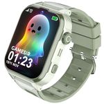 GameSir Musk PRO 5G/4G Kids Smart Watch with GPS Tracker, SIM Calling, Face Unlock, Video Calls, SOS Alerts, IP67 Waterproof, 800mAh Battery, Voice Chat, Live Location(Main -Colour) (OliveGreen)