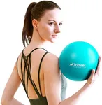 Trideer Pilates Ball 9 Inch Core Ball, Small Exercise Ball with Exercise Guide Barre Ball Mini Yoga Ball for Pilates, Yoga, Core Training, Physical Therapy, Balance, Stability