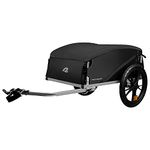 Retrospec Rover Hauler Cargo Bike Trailer, Folding Frame and Weather Resistant Fabric, Large Cargo Carrier with Safety Flag and Reflectors Fits 20” - 29” Bicycle Wheels