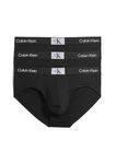 Calvin Klein Men HIP BRIEF 3PK Hip Briefs, BLACK, BLACK, BLACK, M