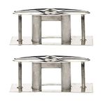 Amarine Made Pair of Boat Marine Stainless Steel 316 Pull up Cleat Flush Mount Cleat Lift (2pcs,6 Inch)