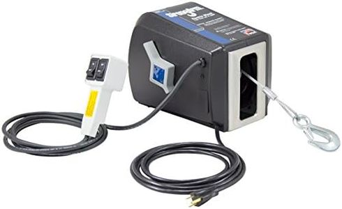 Dutton-Lainson Company - StrongArm (SA5015AC) 120 Volt Electric Winch with Built-In Remote & 3/16" x 20ft Aircraft Cable and Hook for Hauling and Pulling Operations - 1200 lb Capacity, Clutch Lever