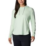 Columbia Womens Sun Trek Hooded Pullover T-Shirt, Key West Heather, L