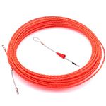 128 Feet Fish Tape Wire Puller Through Wall Wire Threader Fish plus Fish Cable Fastener