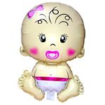 Propsicle Foil Baby Shower Balloon, Pack Of 1, Pink Welcome Baby Girl Balloon Maternity Photo Shoot Balloon Party Decoration