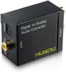 Musou Digital Optical Coax to Analog RCA Audio Converter Adapter