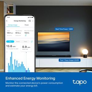 Tapo Smart Power Strip – 4 Outlets, Surge Protection, Wi-Fi Control