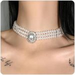 DAYANEY Pearl Choker, Layered Pearl