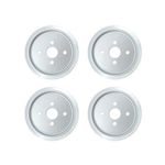 WAITCOOK Chrome Burner Knob Bezel for Most Blackstone Gas Griddle,Replacement for Blackstone Flat Top Grill Chrome Burner Knob Bezels,4-Pack