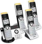 VTech IS8121-4 Super Long Range up to 2300 Feet DECT 6.0 Bluetooth 4 Handset Cordless Phone for Home with Answering Machine, Call Blocking, Connect to Cell, Intercom and Expandable to 5 Handsets