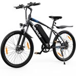 VARUN Electric Bike, 24"/26" Ebike with Removable 36V/48V Battery, 250W High-Speed Brushless Motor, E-Mountainbike with 3 Riding Modes, Electric Bicycle for Adults
