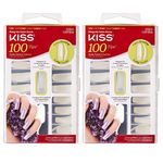 Kiss 100 Tips Curve Overlap Long Length (2 Pack)