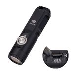 RovyVon Aurora A3 EDC Keychain Flashlight, 650 Lumens Super Bright Mini Handheld Flashlight, Powered by USB Rechargeable Built-in Battery for Camping, Outdoors, Everyday Carry