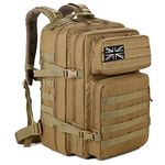 QT&QY 45L Military Tactical Backpacks Molle Army Assault Pack 3 Day Bug Out Bag Hiking Treeking Camouflage Hunting Rucksack