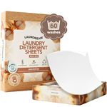 LAUNDREAM by SARROSI Unscented Laundry Detergent Sheets - 60 Loads | Eco-Friendly & Non-Bio | Biodegradable, Hypoallergenic, Non-Toxic & Plastic-Free | Vegan Formula