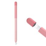 Delidigi for Apple Pencil 1st Generation Case Gradient Color Silicone Cover Sleeve Grip Accessories Compatible with Apple Pencil 1st Generation(Gradient Pink)