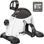 TODO Mini Exercise Bike Pedal Exerciser Foot Peddler Portable Therapy Bicycle with Digital Monitor