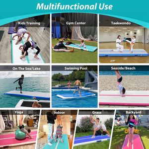 MEKETUM Air Tumble Track Mat – Inflatable Gymnastics Training Mat
