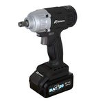 Ribimex PRBAT20/CC4 Cordless Impact Wrench 20V-4.0 Ah-RBAT20, Grey and Black