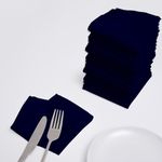 Urby Eco Hanky 10 X 10 Inches Reusable Mini Napkins Eco Friendly Size Ideal Use As Kids Napkins for Lunch Or Low Waste Replacement of Paper Napkins & Paper Towels (Navy, Mini-12pk)